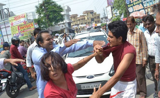 woman fighting